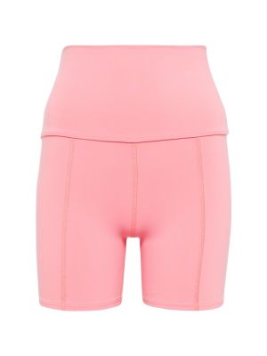 Pantaloni scurți de sport cu imprimeu geometric Live The Process roz
