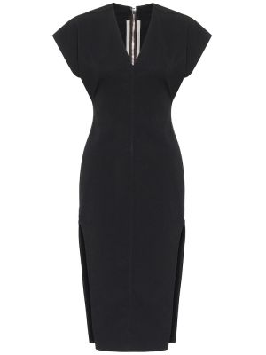 Sukienka midi bawełniane Rick Owens - сzarny