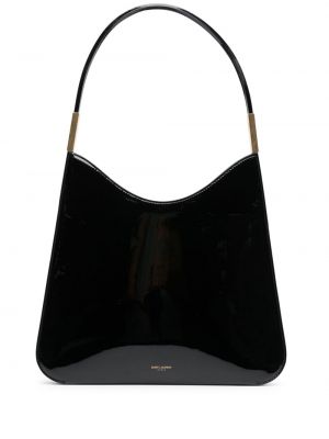 Τσάντα shopper με σχέδιο Saint Laurent μαύρο