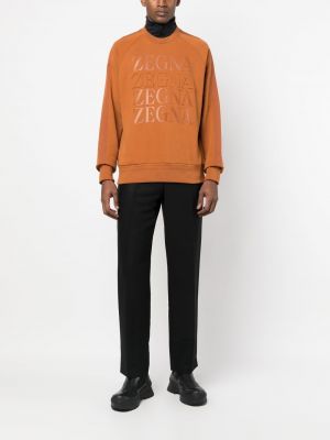Sweatshirt aus baumwoll Zegna orange