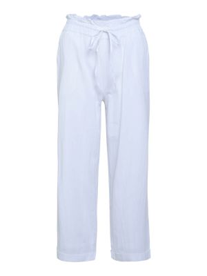Широки панталони тип „марлен“ Dorothy Perkins Petite бяло