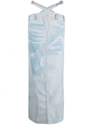 Spódnica jeansowa Masha Popova niebieska