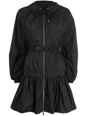 Peplum hette lang jakke Moncler svart