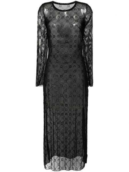 Koktejlové šaty Marine Serre černé