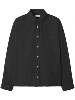 Βαμβακερό πουκάμισο κοτλέ John Elliott μαύρο