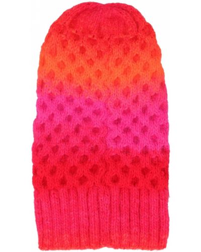 Vlněný čepice s přechodem barev Agr růžový