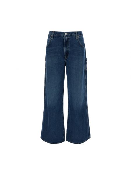Niebieskie jeansy relaxed fit Agolde