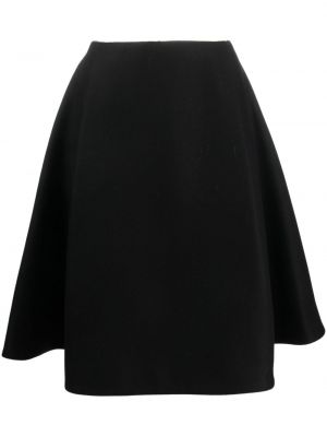 Plisovaná midi sukňa Khaite čierna