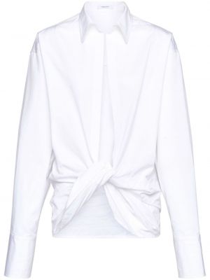 Bombažna srajca Ferragamo bela