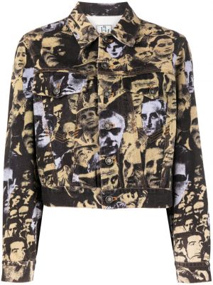 Džínsová bunda s potlačou Jean Paul Gaultier Pre-owned