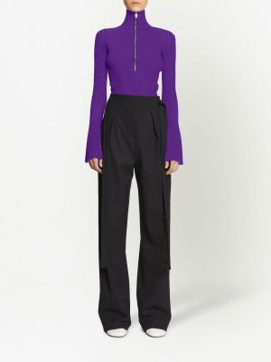 Haut en tricot avec manches longues Proenza Schouler violet