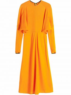 Šaty ke kolenům Victoria Beckham, oranžová