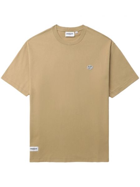 T-shirt en coton Chocoolate beige