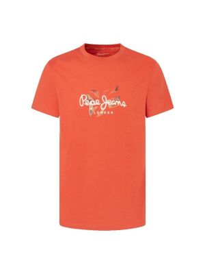 Tričko s krátkými rukávy Pepe Jeans oranžové