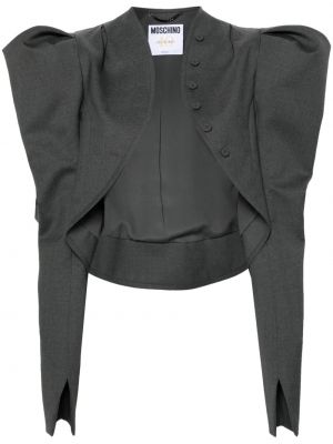Vlnená bunda Moschino sivá