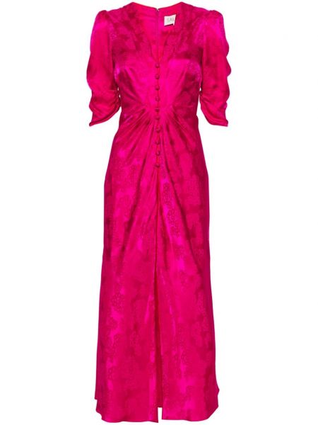 Φλοράλ μεταξωτή μάξι φόρεμα με σχέδιο Saloni