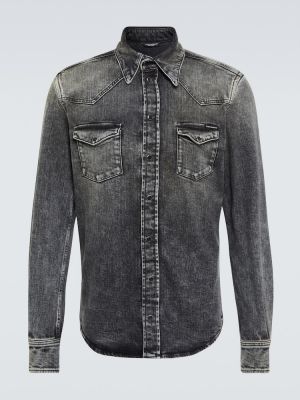 Camicia jeans Dolce&gabbana grigio