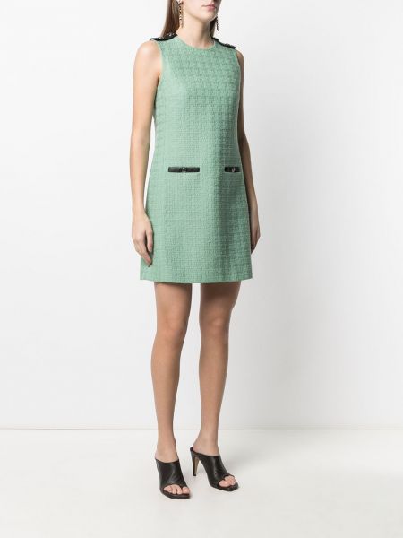 Pletené šaty Salvatore Ferragamo zelené