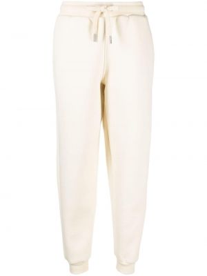 Bavlnené teplákové nohavice Ami Paris biela