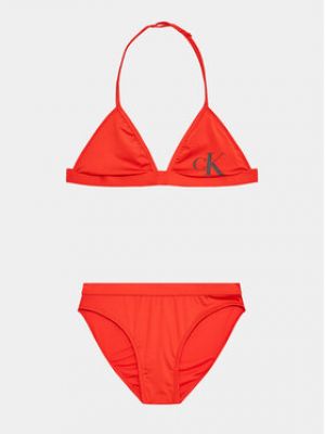 Kétrészes fürdőruha Calvin Klein Swimwear - piros