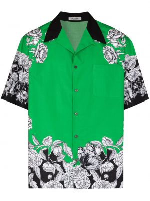 Camisa con estampado Valentino verde