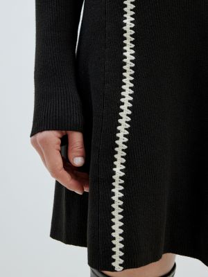Robe en tricot Edited noir