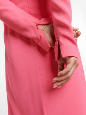 Dlouhé šaty Stella Mccartney růžové