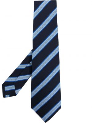 Csíkos selyem nyakkendő Kiton