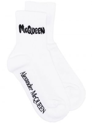 Ponožky Alexander Mcqueen, bílá