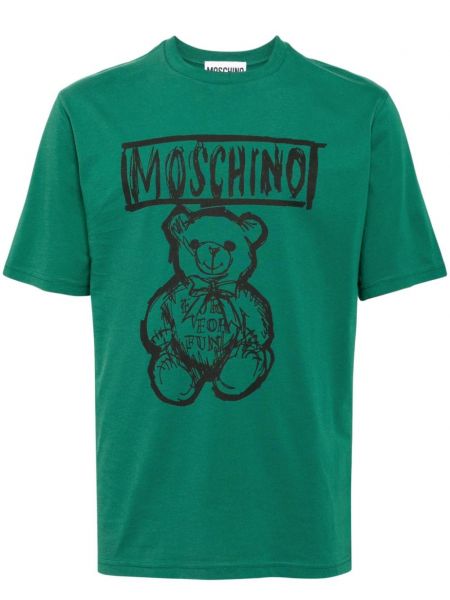 Baskılı pamuk tişört Moschino