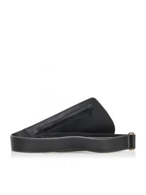 Cinturón de cuero Dior Vintage negro