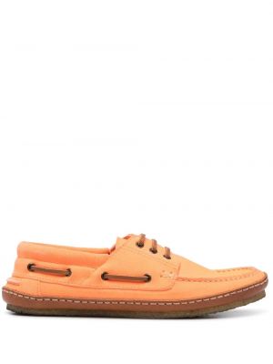 Chaussures de ville en cuir Saint Laurent orange