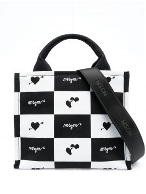 Карирани шопинг чанта Msgm