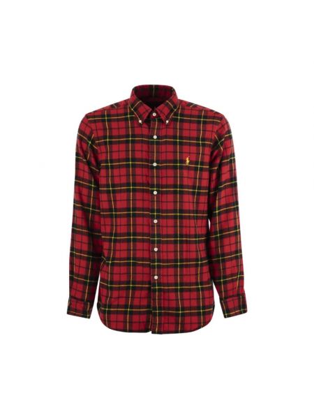 Koszula w kratkę Ralph Lauren czerwona