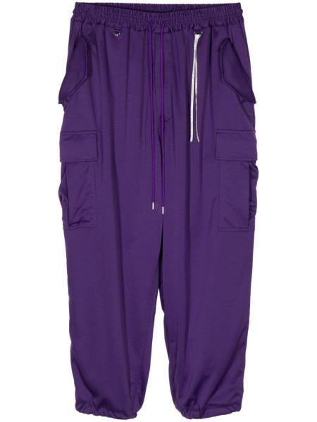 Pantaloni cargo cu imagine Mastermind World violet