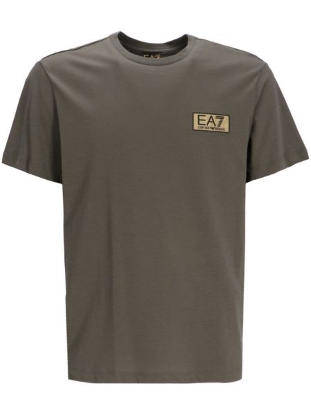 Medvilninis marškinėliai Ea7 Emporio Armani žalia