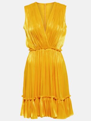 Платье мини Costarellos желтое