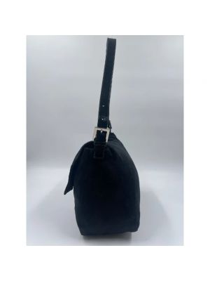 Bolsa de hombro de fieltro Fendi Vintage negro