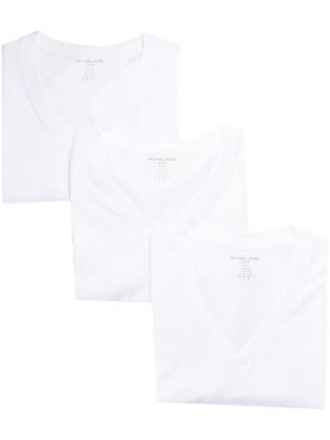 Medvilninė marškiniai Michael Kors balta