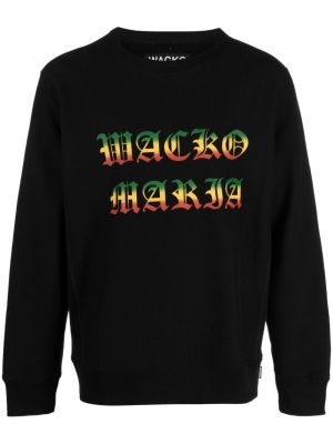 Sweatshirt aus baumwoll mit print Wacko Maria schwarz