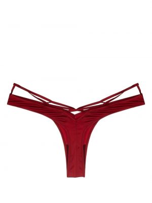 Pantalon culotte en coton Kiki De Montparnasse rouge