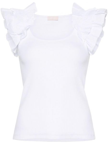 Блуза с волани Liu Jo бяло