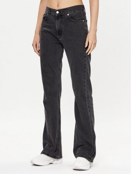 Straight fit džíny Calvin Klein Jeans černé