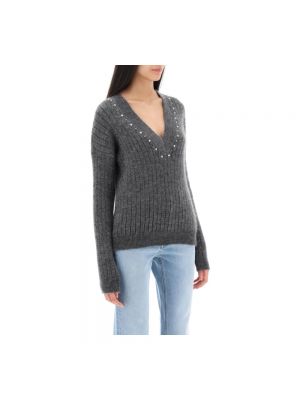 Jersey de lana de tela jersey con tachuelas Alessandra Rich