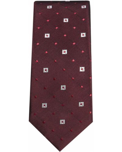 Corbata con estampado geométrico Dolce & Gabbana rojo