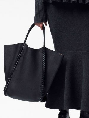 Leder shopper handtasche Altuzarra schwarz