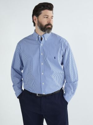 Классическая длинная рубашка Polo Ralph Lauren синяя
