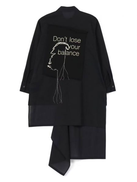 Chemise en coton Yohji Yamamoto noir