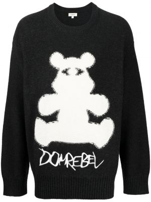 Пуловер Domrebel черно