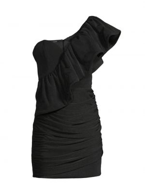 Платье мини с рюшами Katie May черное